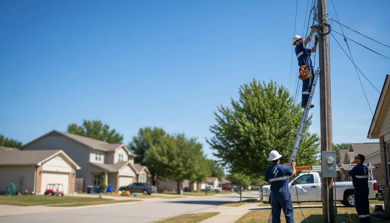Residential electrician providing installation services in Yale, MI